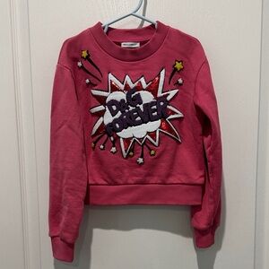 Dolce & Gabbana Pink Kids Sweatshirt with Graphic Design